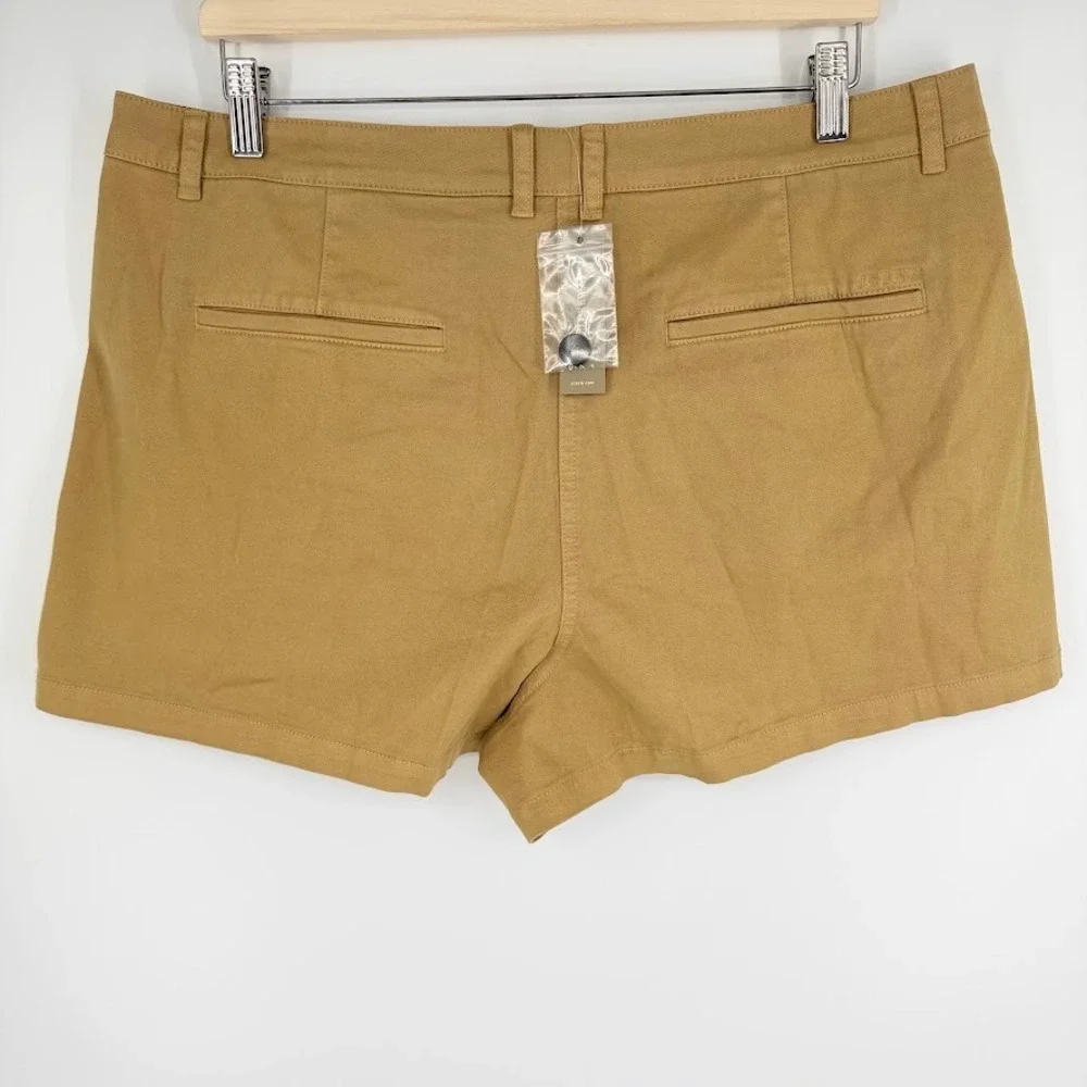 NEW J.Crew Pleated Heritage Chino Short 14 Tan Minimalist Preppy Coastal Casual
